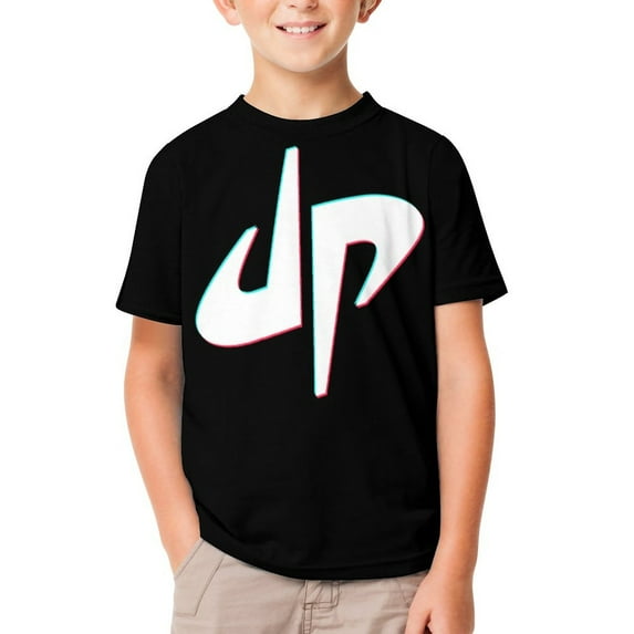 Dude Perfect T-Shirts for Boys Girls, Kids Short Sleeve Shirts, Funny Novelty Tee, Youth Casual Crew Neck Tops, 4-14 Year