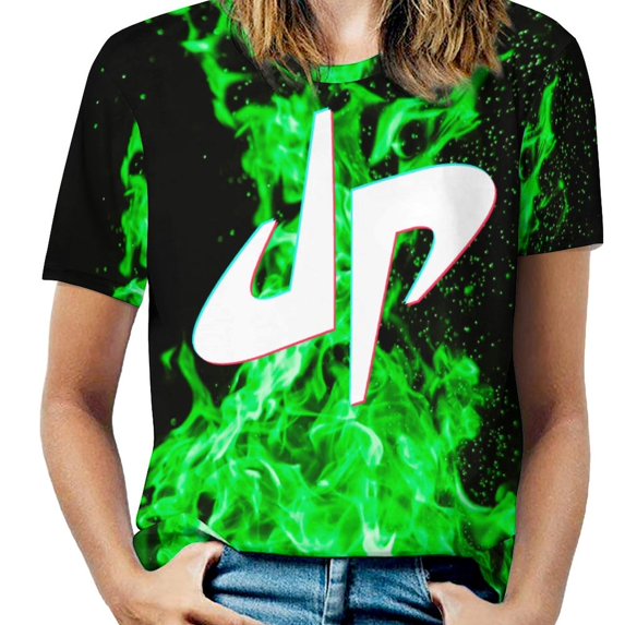 Dude Perfect T-Shirts for Women, Fasion Oversize Short Sleeve Shirts, Casual 3D Print Tee, S-6XL