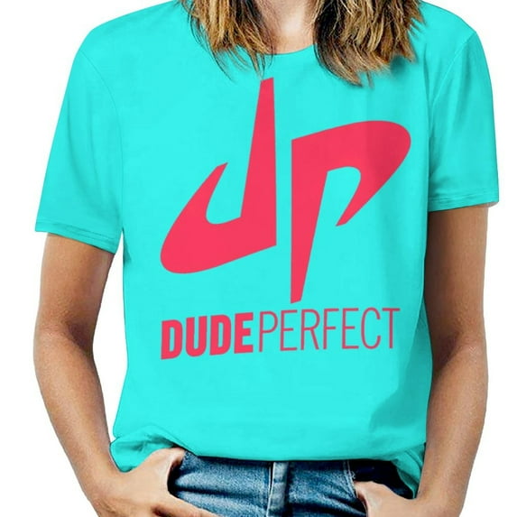 Dude Perfect T-Shirts for Women, Fasion Oversize Short Sleeve Shirts, Casual 3D Print Tee, S-6XL