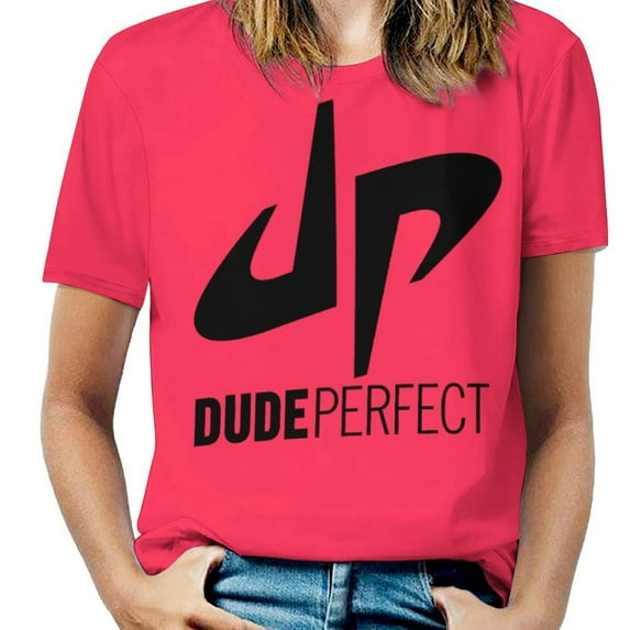 Dude Perfect T-Shirts for Women, Fasion Oversize Short Sleeve Shirts, Casual 3D Print Tee, S-6XL
