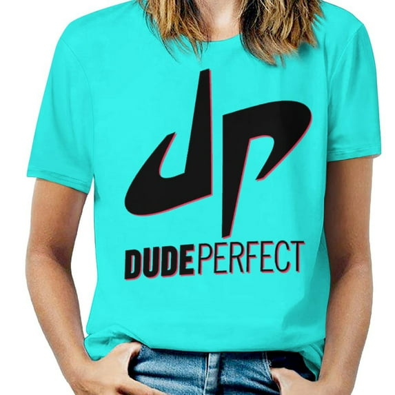 Dude Perfect T-Shirts for Women, Fasion Oversize Short Sleeve Shirts, Casual 3D Print Tee, S-6XL