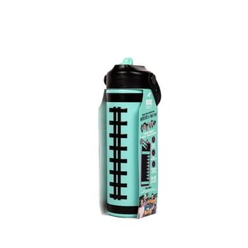 Dude Perfect Water Bottle, Silicone Handle, Double Wall Insulation and Leak-Proof Lid, 24 oz Capacity, Teal