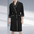 thumbnail image 1 of Dude Robe For Men Mens Bathrobes Women Robes Clearance Sale Soft Mens Robes Black Bath Robes, 1 of 5