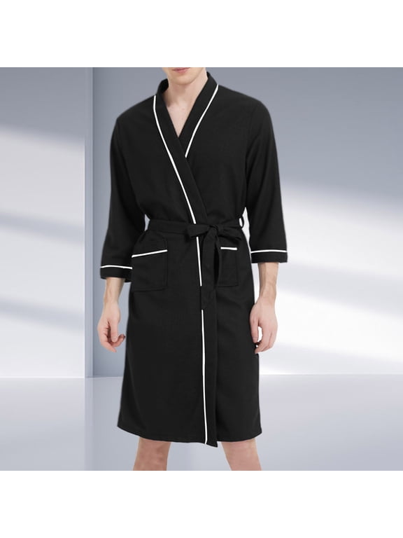 Dude Robe For Men Mens Bathrobes Women Robes Clearance Sale Soft Mens Robes Black Bath Robes