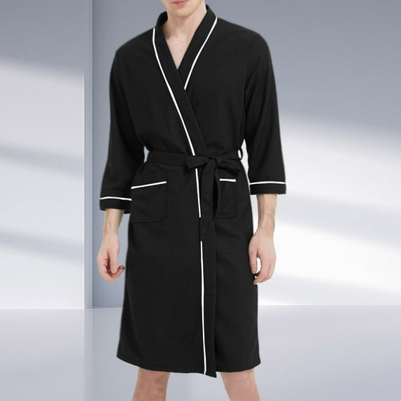 Dude Robe For Men Mens Bathrobes Women Robes Clearance Sale Soft Mens Robes Black Bath Robes