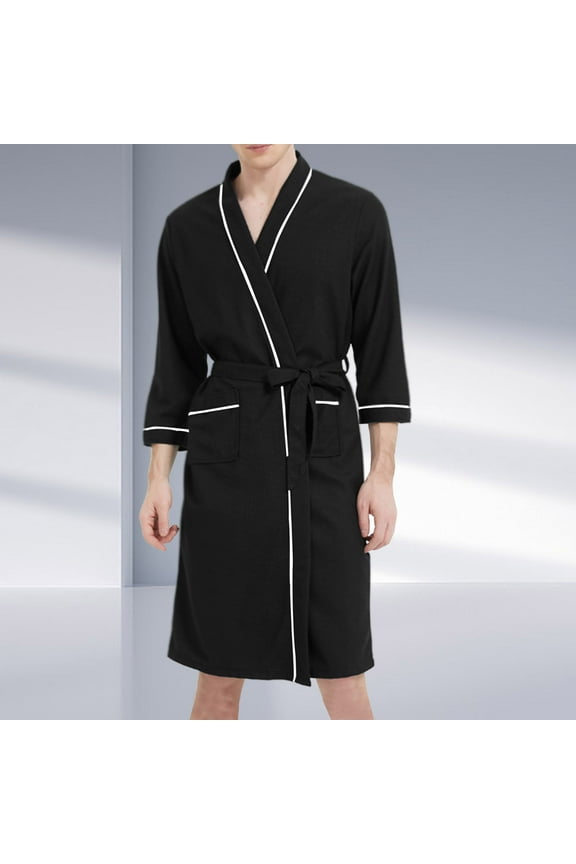 Dude Robe For Men Mens Bathrobes Women Robes Clearance Sale Soft Mens Robes Black Bath Robes