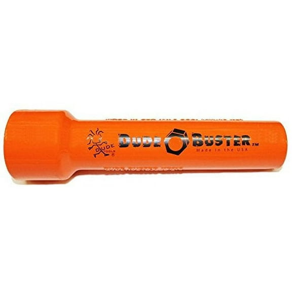 Dude Tools NB34 Nut Buster Socket 1-1/8" High Impact Deep Socket with 1/2" Drive and 7" Bolt travel Length (for 3/4" bolt or stud)