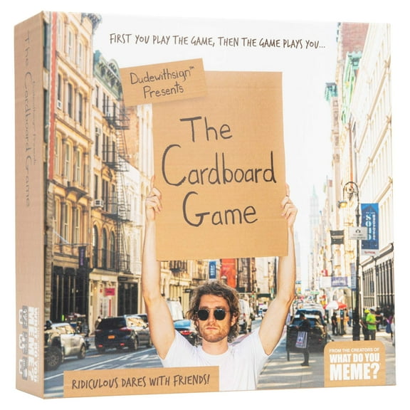 Dude with Sign: the Cardboard Game  Adult Party Game by What Do You Meme? Card Game Full of Ridiculous Dares