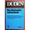 thumbnail image 1 of Pre-Owned Duden Etymologie (Duden 7) (Hardcover) 3411009071 9783411009077, 1 of 1