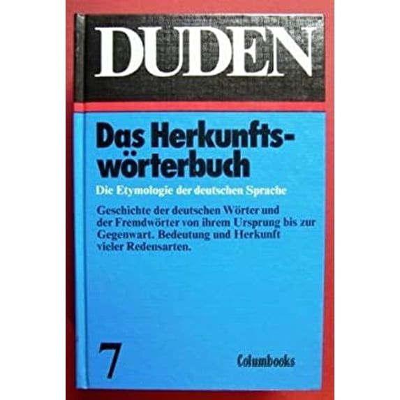 Pre-Owned Duden Etymologie (Duden 7) (Hardcover) 3411009071 9783411009077