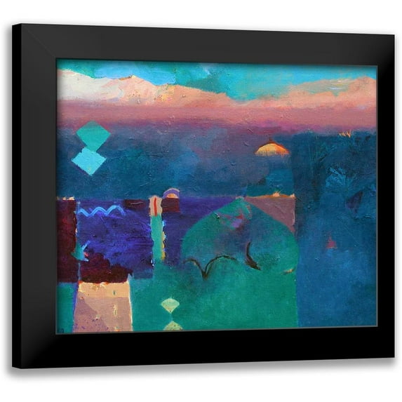 Dudgeon, Gerry 17x15 Black Modern Framed Museum Art Print Titled - Meknes Green