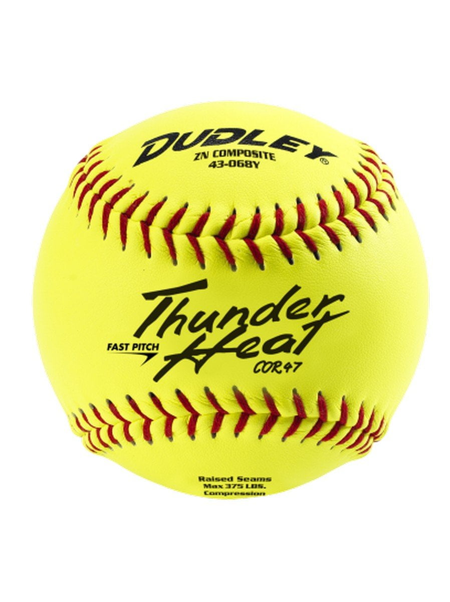 Dudley 12 Inch ZN Fastpitch Practice Softballs .47375 No Logo One