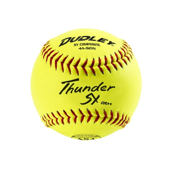Dudley 12" Thunder Synthetic ASA .44/375 Slowpitch Softballs (Dozen)