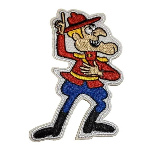 Dudley Do-Right Cartoon Character 3.25 Inches Tall Embroidered Iron On Patch