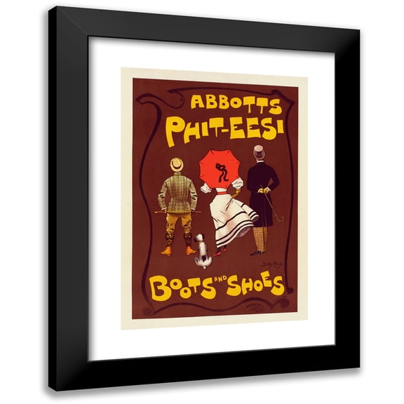 Dudley Hardy 11x14 Black Modern Framed Museum Art Print Titled - Abbots Phit-Eesi (1897)