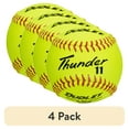 (4 pack) Dudley Thunder 11 Inch Fastpitch Practice Softball