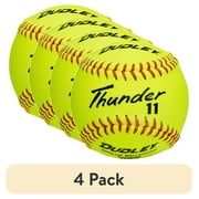 (4 pack) Dudley Thunder 11 Inch Fastpitch Practice Softball
