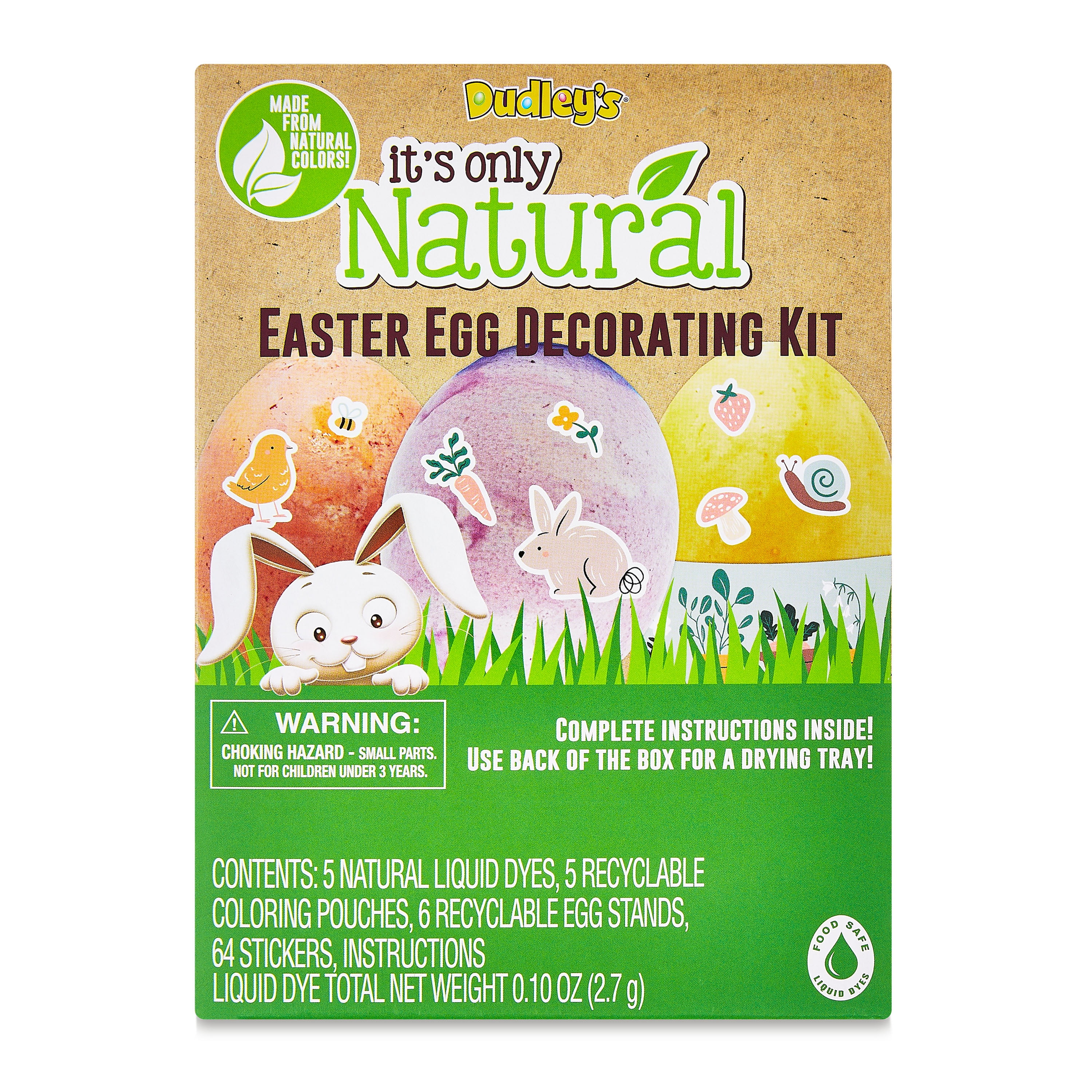 Dudley's Egg Dye Kit Natural, Egg Decorating Kit, Egg Hunt,1 Count
