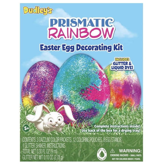 Dudley's Prismatic Rainbow Easter Egg Decorating Kit