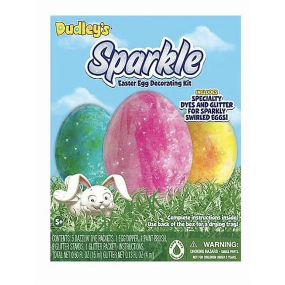 Dudley's Sparkle Egg Decorating Kit 17 Pieces