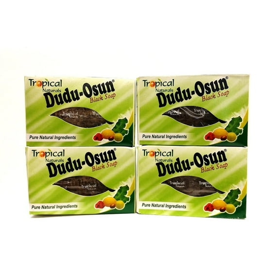 Dudu-Osun African Black Soap (100% Pure) 150g Pack of 4