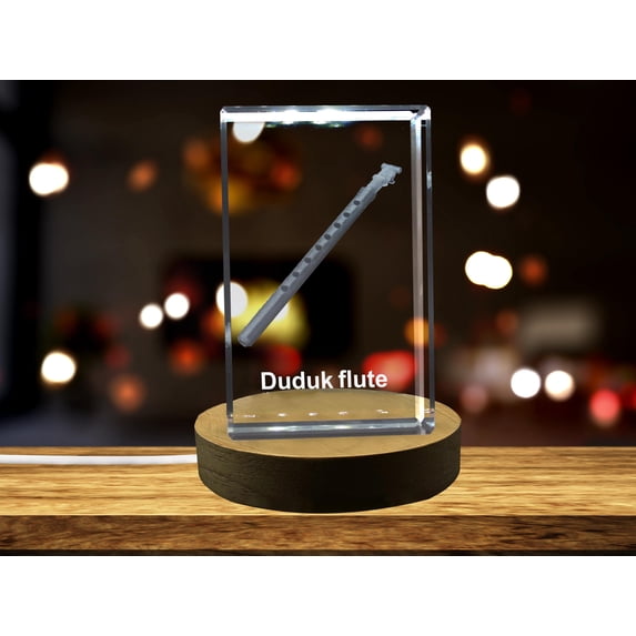 Duduk 3D Engraved Crystal 3D Engraved Crystal Keepsake/Gift/Decor/Collectible/Souvenir