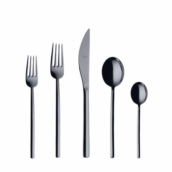 DUE ORO NERO 20-Piece Flatware Set