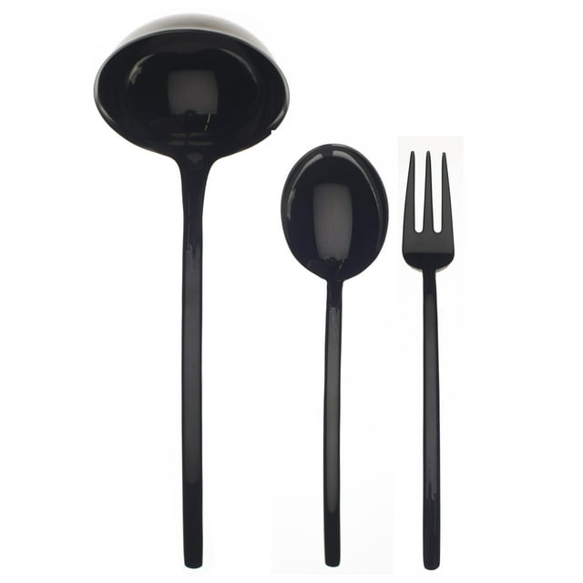 Due Black Gold Serving Set - 3 Pcs.