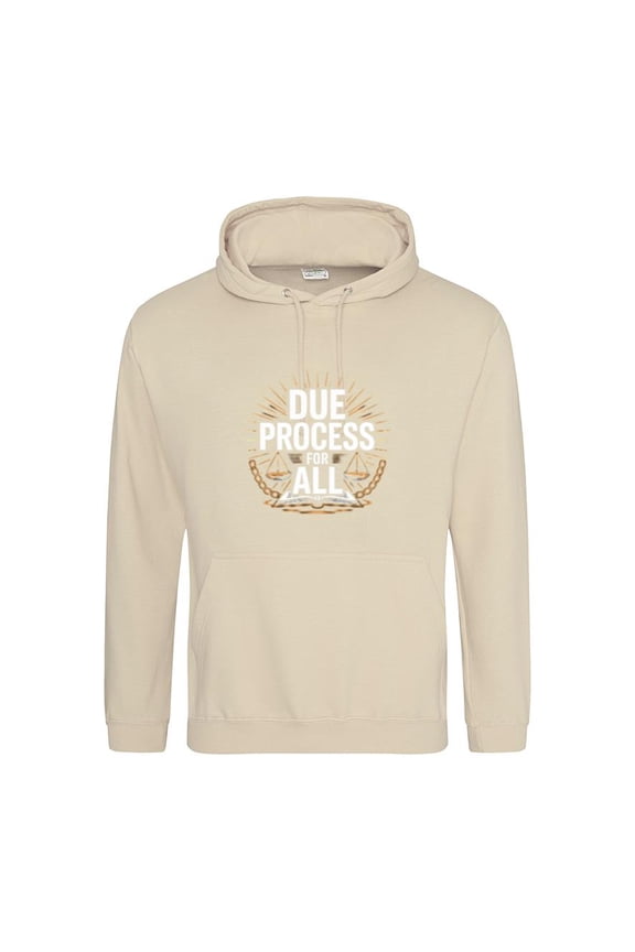 Due Process Justice Law Legal Rights Equality Fair Top Graphic Pullover Hoodie, up to size 5XL