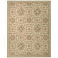 thumbnail image 1 of Due Process Stable Trading  8 x 8 ft. Aubusson Reims Square Area Rug - Ivory & Gold, 1 of 1