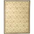 thumbnail image 1 of Due Process Stable Trading Aubusson Rouen Ivory & Denim Area Rug, 2.06 x 6 ft., 1 of 1