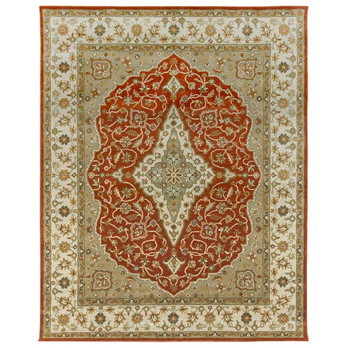 Due Process Stable Trading Company Bidjar Hand-Tufted Terracotta/Sand Area Rug