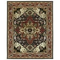thumbnail image 1 of Due Process Stable Trading Company Heriz Hand-Tufted Chocolate Area Rug, 1 of 1