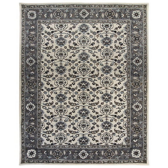 Due Process Stable Trading Company Meshed Hand-Tufted Sand/Pearl Area Rug