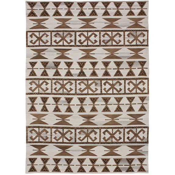 Due Process Stable Trading Flatweave Andalusian No. 1 Cocoa Area Rug, 4 x 6 ft.