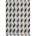 thumbnail image 1 of Due Process Stable Trading Flatweave Herringbone Black & Coffee Area Rug, 5 x 8 ft., 1 of 1