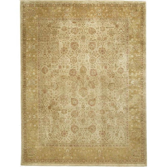 Due Process Stable Trading Kalasha Vase Cream & Gold Area Rug, 8 x 10 ft.