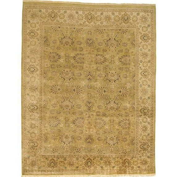 Due Process Stable Trading Kandahar Agra Light Olive & Ivory Area Rug, 12 x 15 ft.