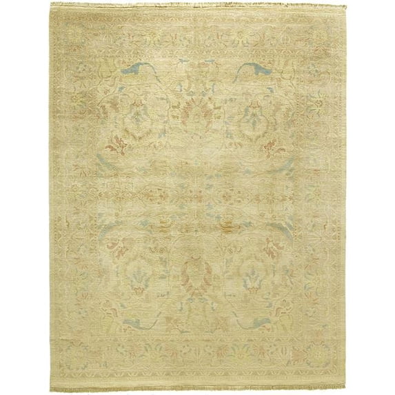 Due Process Stable Trading Kandahar Sultanabad Lemon & Sand Area Rug, 9 x 12 ft.