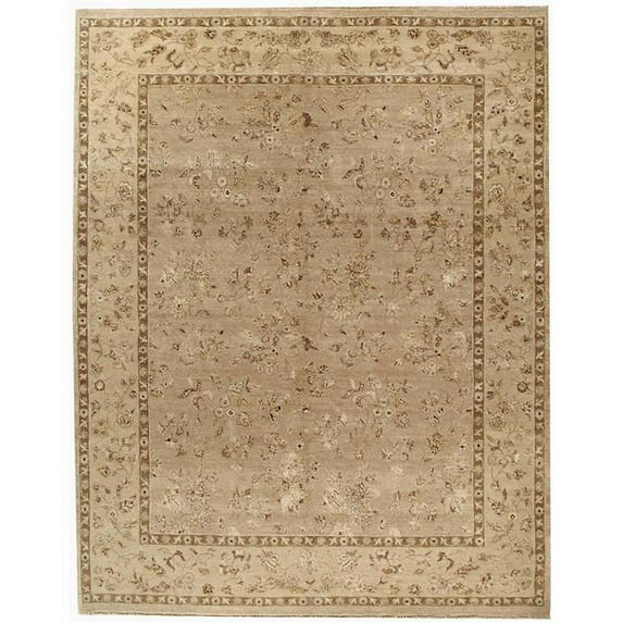 Due Process Stable Trading Madras Brighton Cream & Ivory Area Rug, 3 x 10 ft.