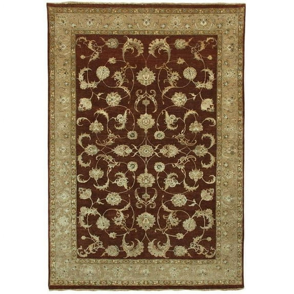 Due Process Stable Trading Madras Yezd Rust & Beige Area Rug, 6 x 9 ft.