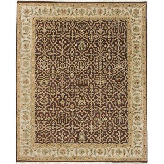 Due Process Stable Trading Mirzapur Bakhtiari Brown & Cream Area Rug, 10 x 16 ft.