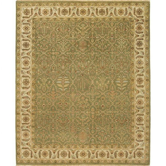 Due Process Stable Trading Mirzapur Bakhtiari Light Green & Ivory Area Rug, 12 x 15 ft.