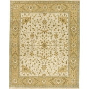 Due Process Stable Trading Mirzapur Herati Ivory & Gold Area Rug, 2.6 x 8 ft.