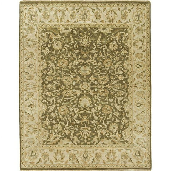Due Process Stable Trading Mirzapur Tehran Olive & Beige Area Rug, 3.6 x 8 ft.
