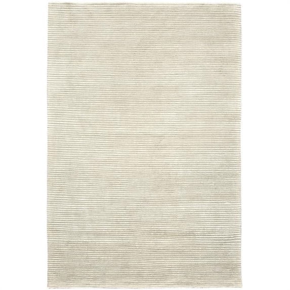 Due Process Stable Trading Nouveau Dual Stripe Pearl Area Rug, 4 x 6 ft.