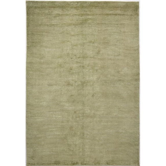 Due Process Stable Trading Nouveau Stripes Olive Green Area Rug, 8 x 10 ft.