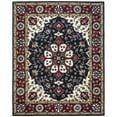 thumbnail image 1 of Due Process Stable Trading Tufted Kashan Covered Field Navy & Red Area Rug, 3.6 x 5.6 ft., 1 of 1