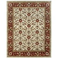 thumbnail image 1 of Due Process Stable Trading Tufted Shield Ivory & Brick Area Rug, 3.06 x 5.06 ft., 1 of 1