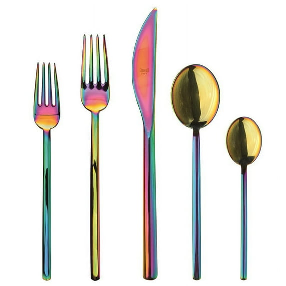 Due Rainbow 20-Piece Flatware Set
